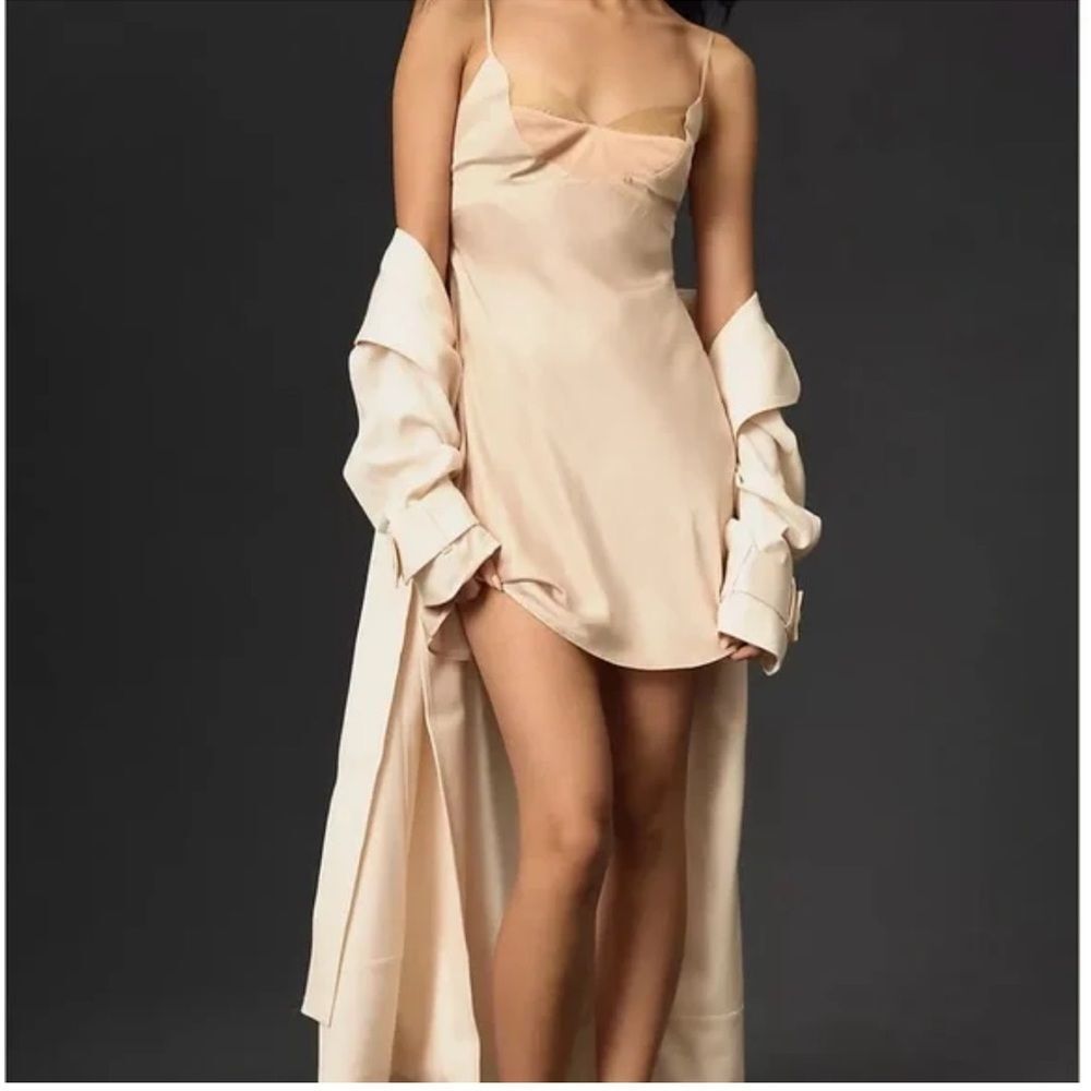 Anthropologie slip mini dress